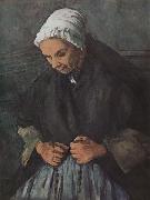 Paul Cezanne Old Woman with a Rosary oil painting artist